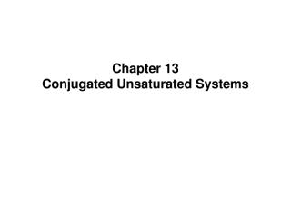 conjugated unsaturated.ppt