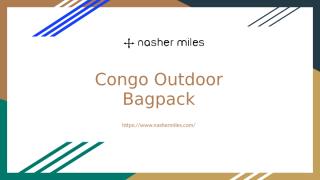 Congo Outdoor Bagpack.pptx