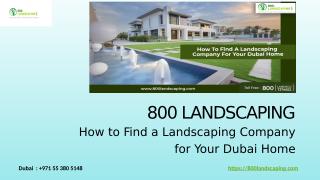 How to Find a Landscaping Company for Your Dubai Home.pptx