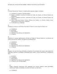 BATERIA DE  QUESTOES SOBRE CODIGO NACIONAL DE TRANSITO.pdf